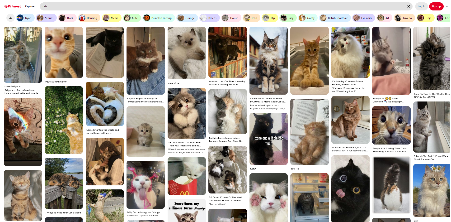 Pinterest masonry layout