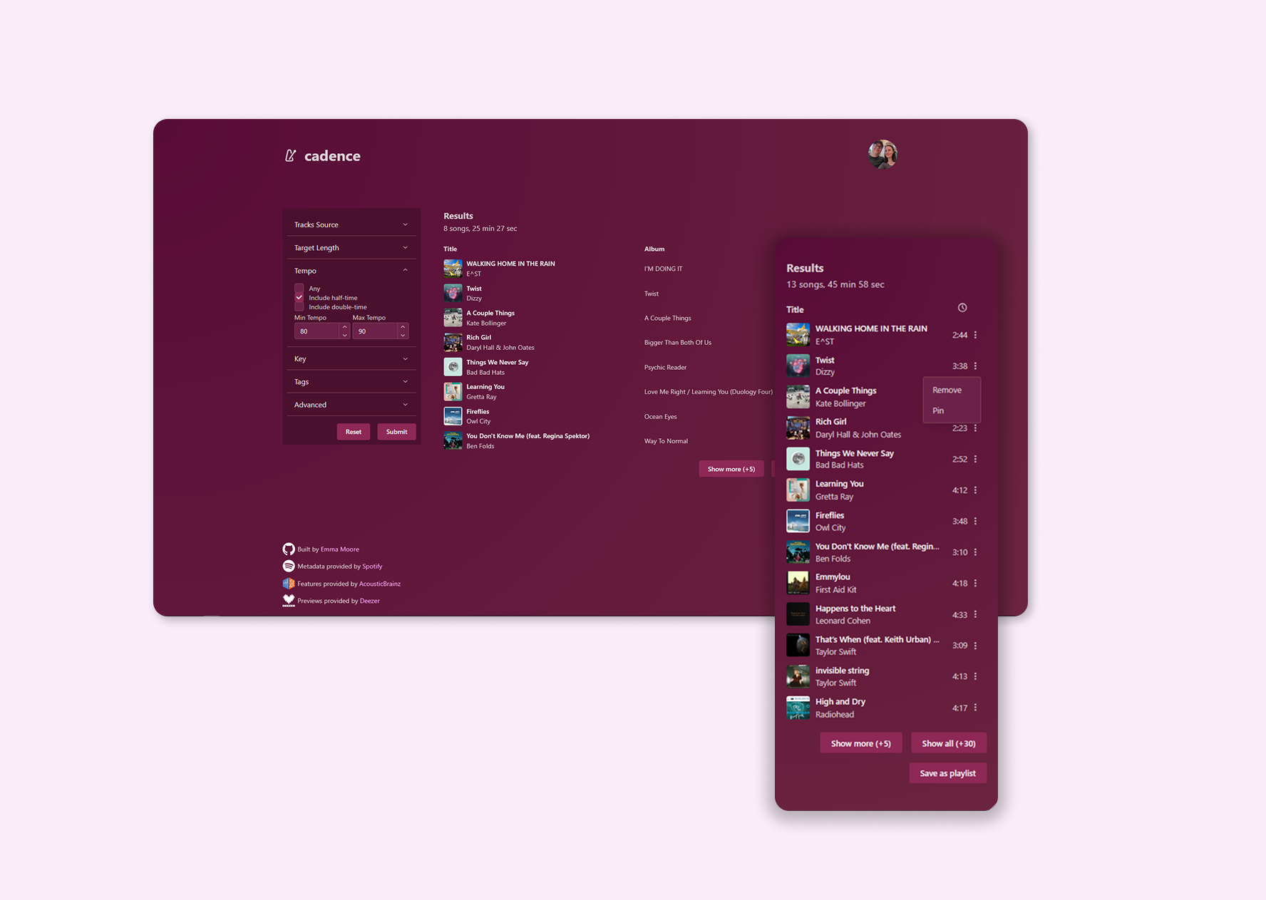 Cadence homepage