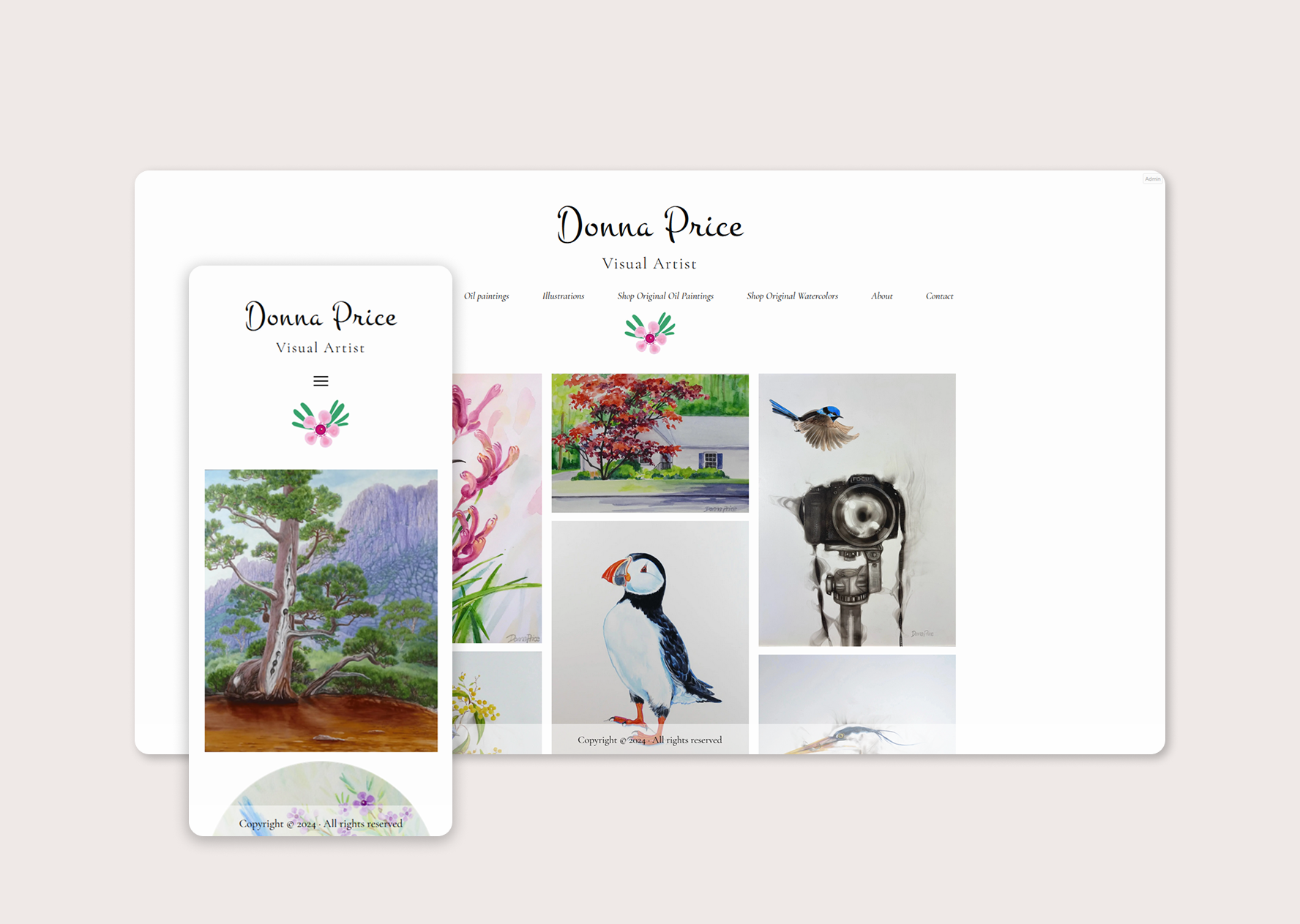 Donna Price Art homepage