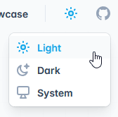 Tailwind's theme toggle